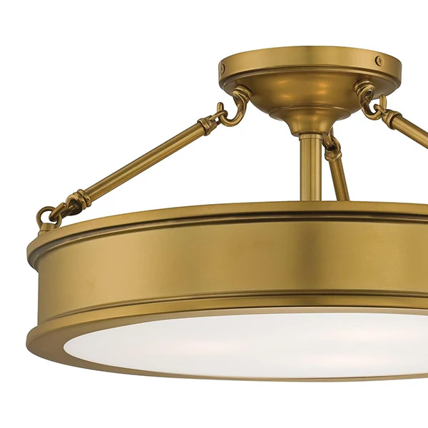 Harbour Point Semi-Flush Mount Ceiling Light, Bronze - Image 2