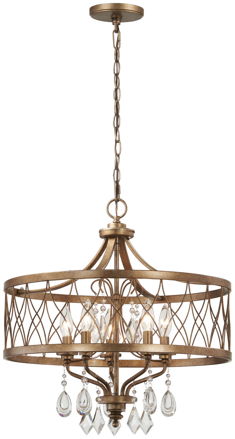 Isabella Portway 5-Light Chandelier, Olympus Gold - Image 2