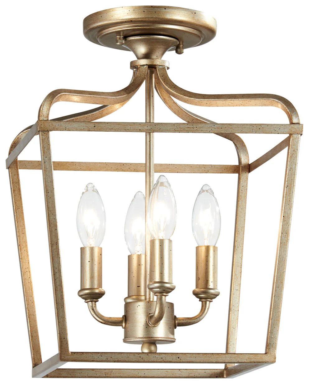 4-Light 60W FX Field, Bronze Pendant, 20 in Dia, Mosaic Glass Shade - Image 2