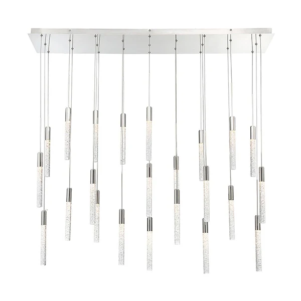 Magic Linear Multi Light Pendant, Polished Nickel