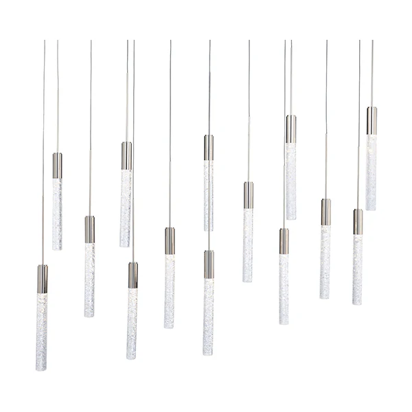 Magic Linear Multi Light Pendant, Polished Nickel - Image 2