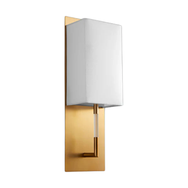 Epoch 1-Light 5-1/4 in Sconce Wall Light, Aged Brass