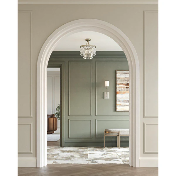 Glimmer 3-Light 15-1/2 in Semi-Flush Convertible, Silver Ridge - Image 2