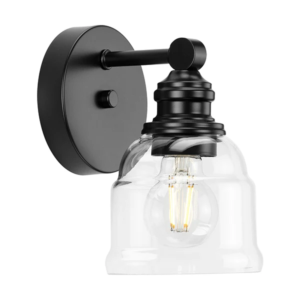 Ambrose 1-Light Wall Sconce, Matte Black
