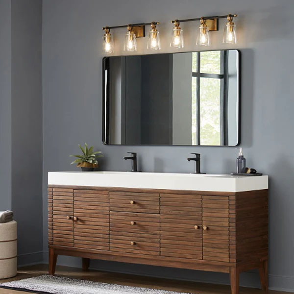 Cassell 3-Light Bath & Vanity Light, Vintage Brass - Image 3