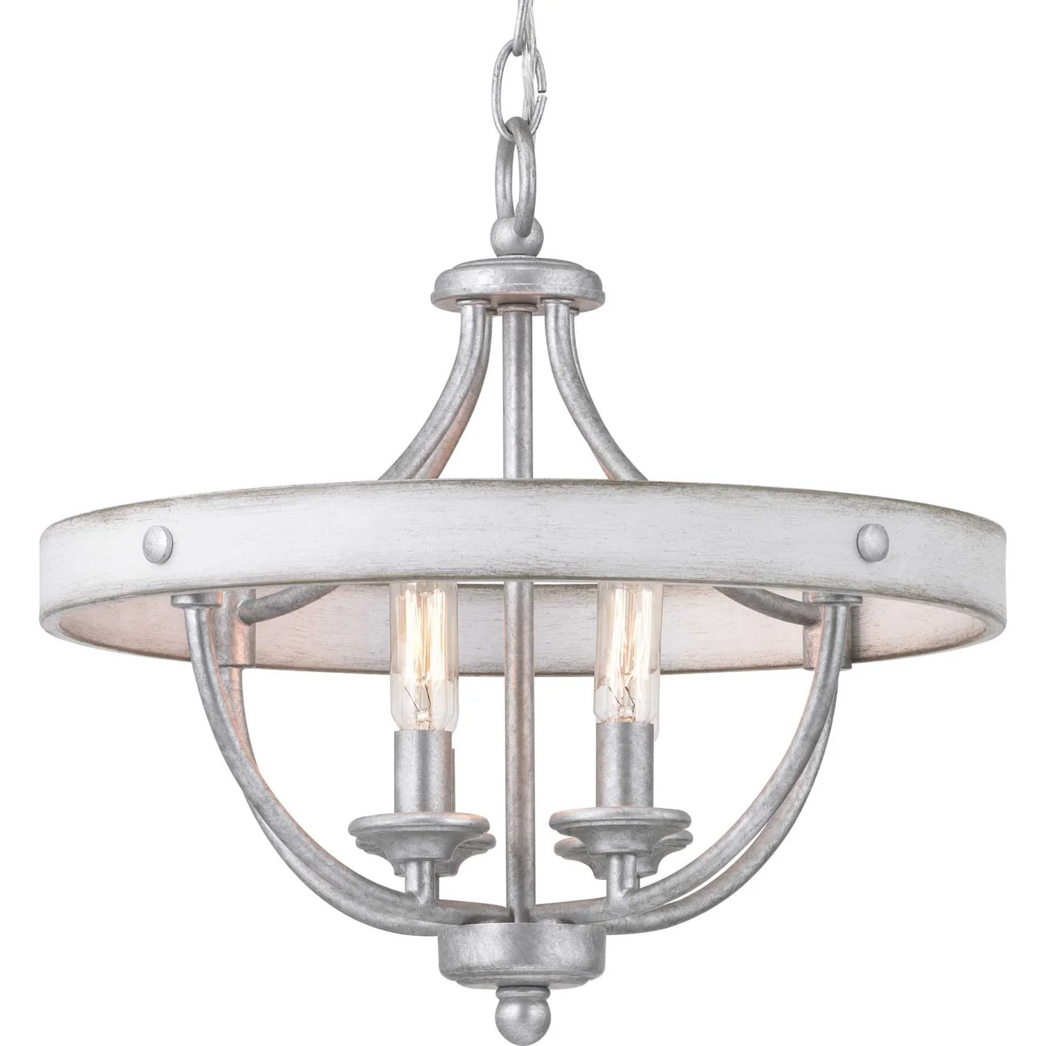 Gulliver 4-Light 14-1/4 in Semi-Flush Convertible, Galvanized - Image 3