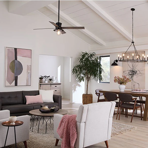 Gilliam 9-Light Chandelier Ceiling Light, Matte Black - Image 3