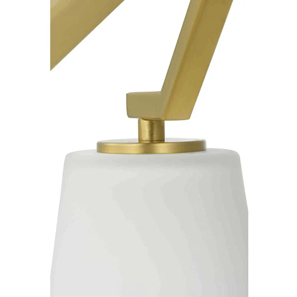 Vertex 3-Light Convertible Chandelier, Brushed Gold - Image 2
