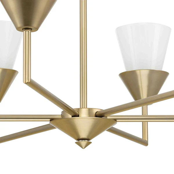 Pinellas 6-Light Chandelier, Soft Gold - Image 2