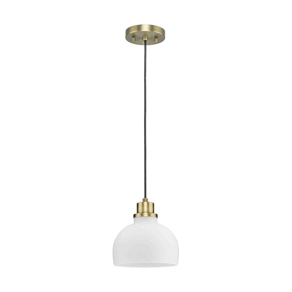 Garris 1-Light Pendant, Vintage Brass