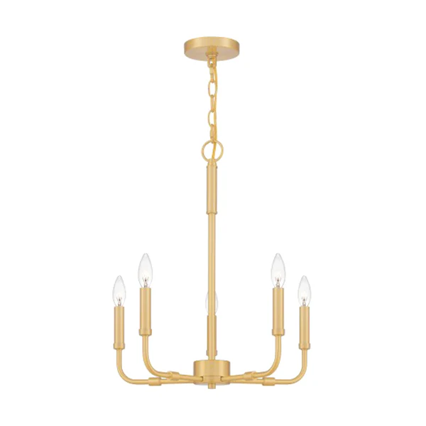 Abner 5-Light 300 Total Watts, Aged Brass
