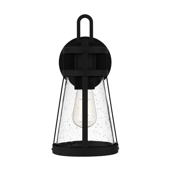 Barber 1-Light Wall Lantern, Matte Black - Image 2