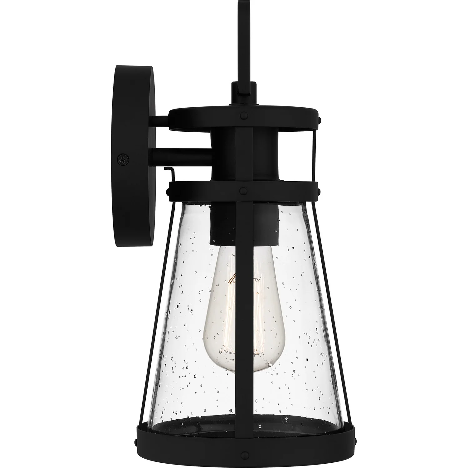 Barber 1-Light Wall Lantern, Matte Black - Image 4