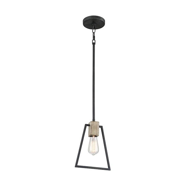 Brockton 1-Light Pendant, Gray Ash