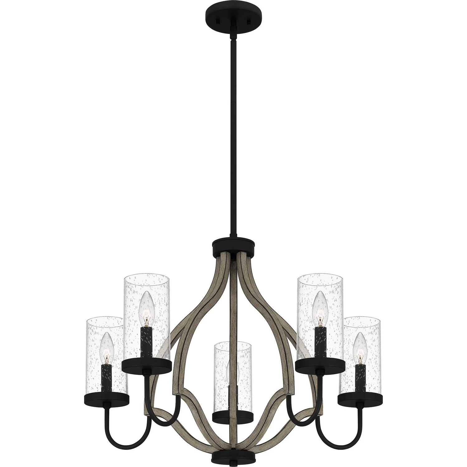 Cornelia 5-Light 60W Chandelier, Matte Black - Image 3