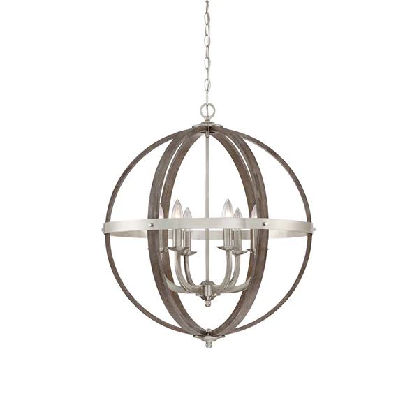 Fusion 6-Light Pendant, Brushed Nickel - Image 2