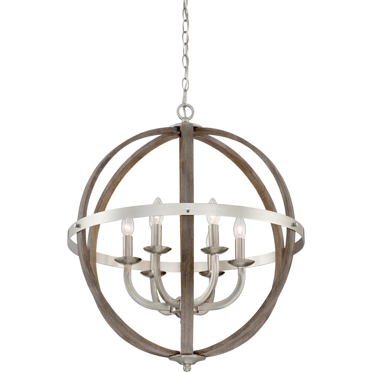 Fusion 6-Light Pendant, Brushed Nickel - Image 3