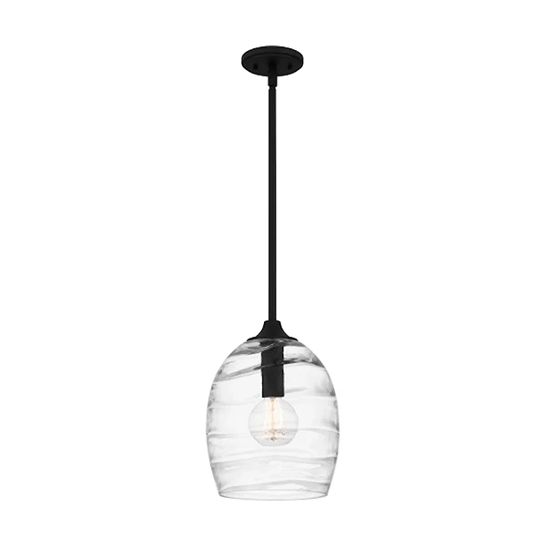 Lucy 1-Light Pendant, Matte Black