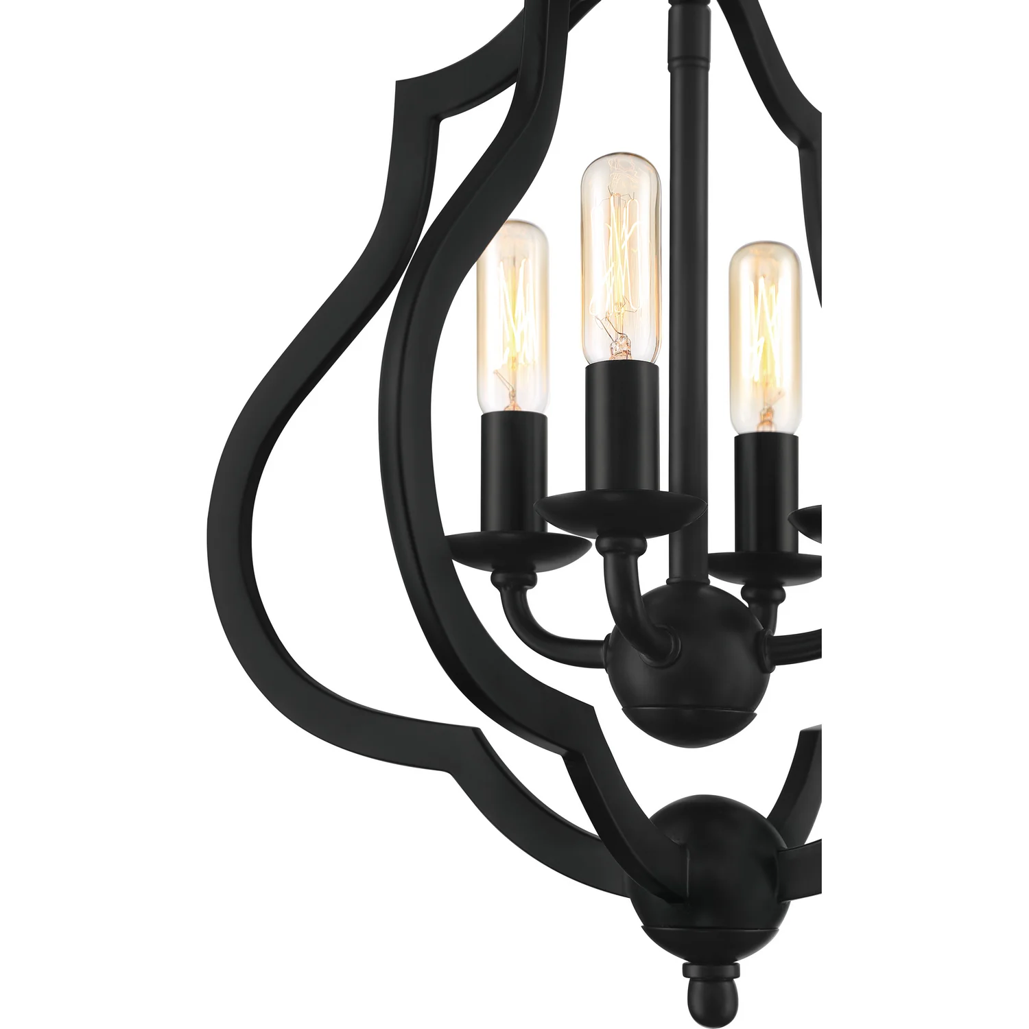 OKeefe 4-Light Ceiling Semi-Flush Mount Light, Matte Black - Image 5