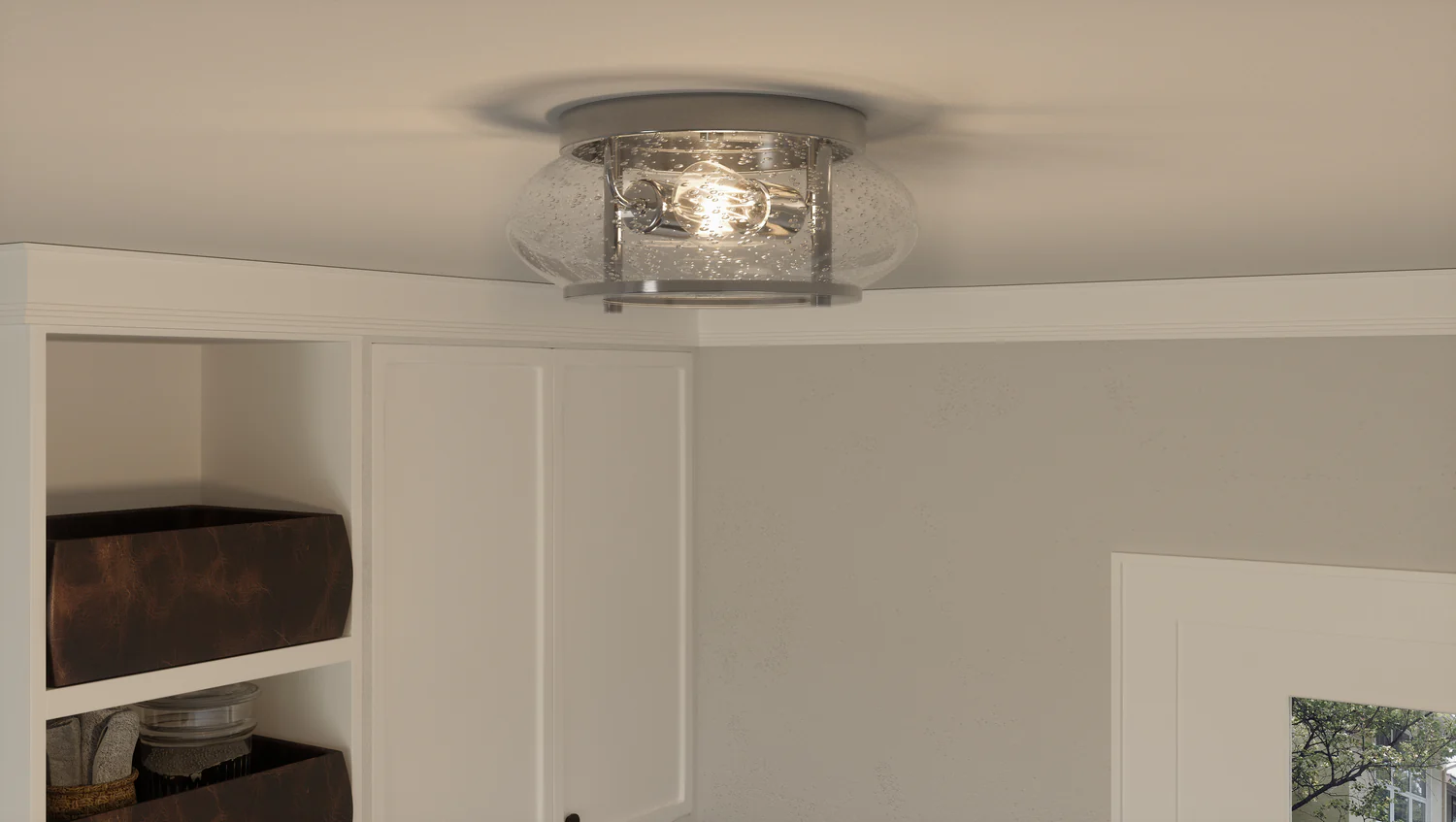 Trilogy Flush Mount, Brushed Nickel - Image 4