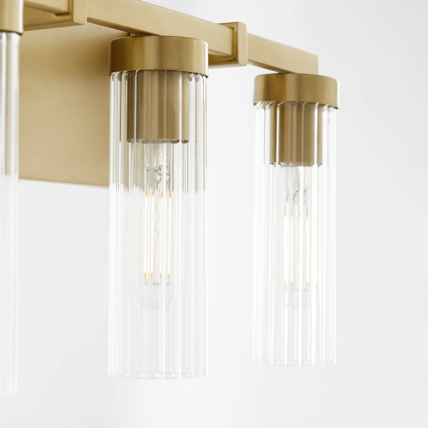 Kilbey 3-Light 19 in Bathroom Vanity Light, Aged Brass - Image 4
