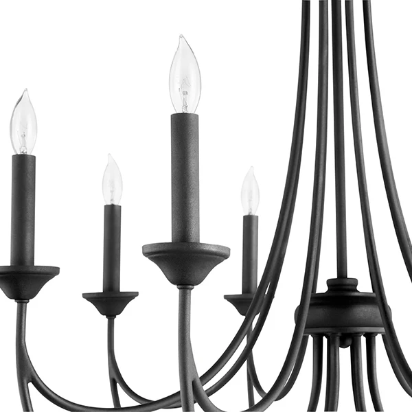 Brooks 8-Light Transitional Chandelier, Black - Image 2
