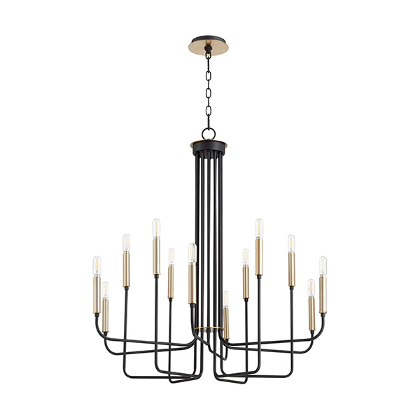 Hope 12-Light Chandelier, Black