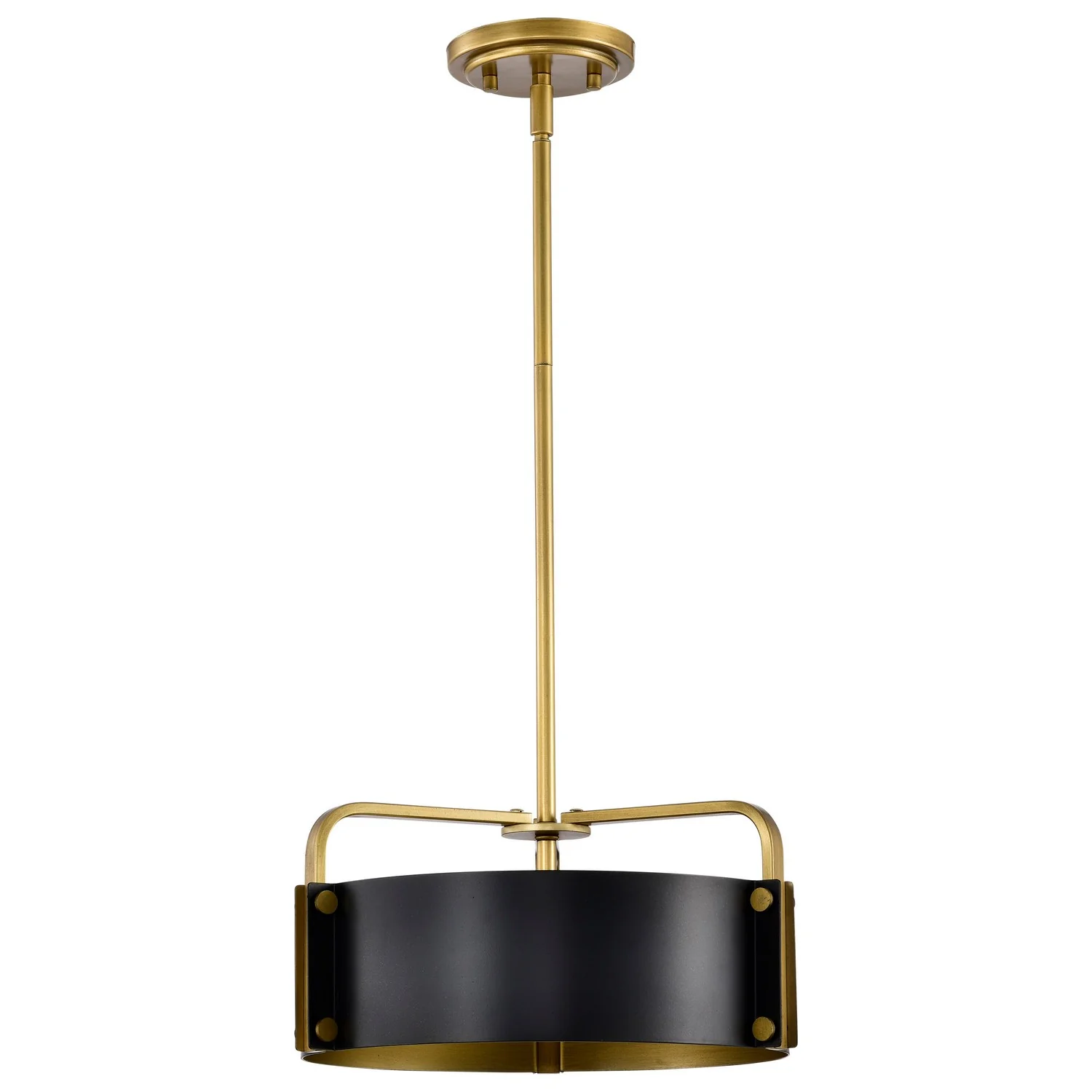 3-Light 60W FX Satin Nickel Pendant with Clear Glass