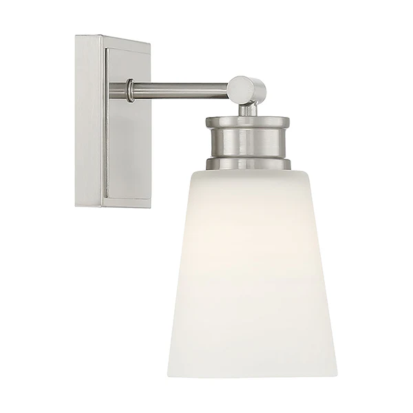 Meridian 1-Light Wall Sconce, Brushed Nickel