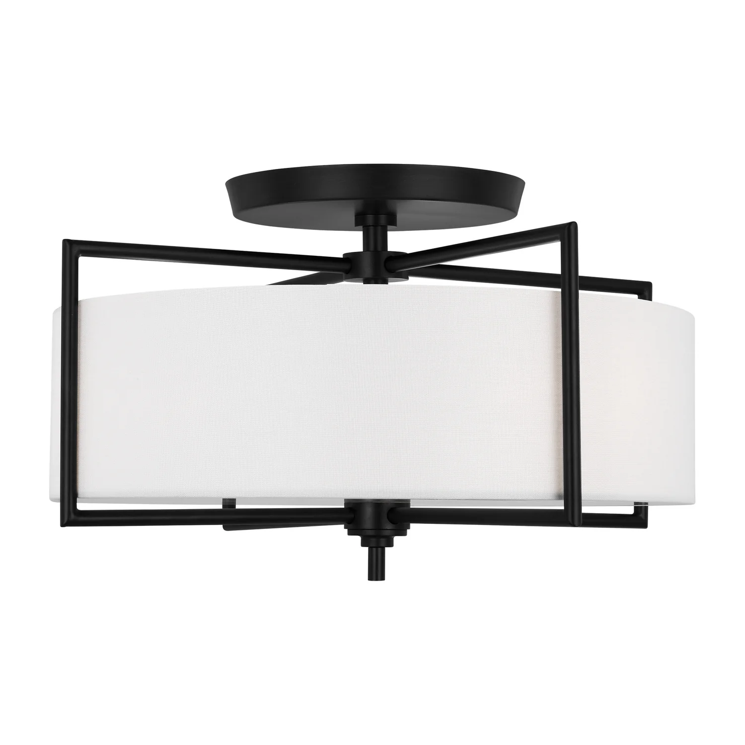 Perno 3-Light Semi-Flush Mount Ceiling Light, Aged Iron - Image 4