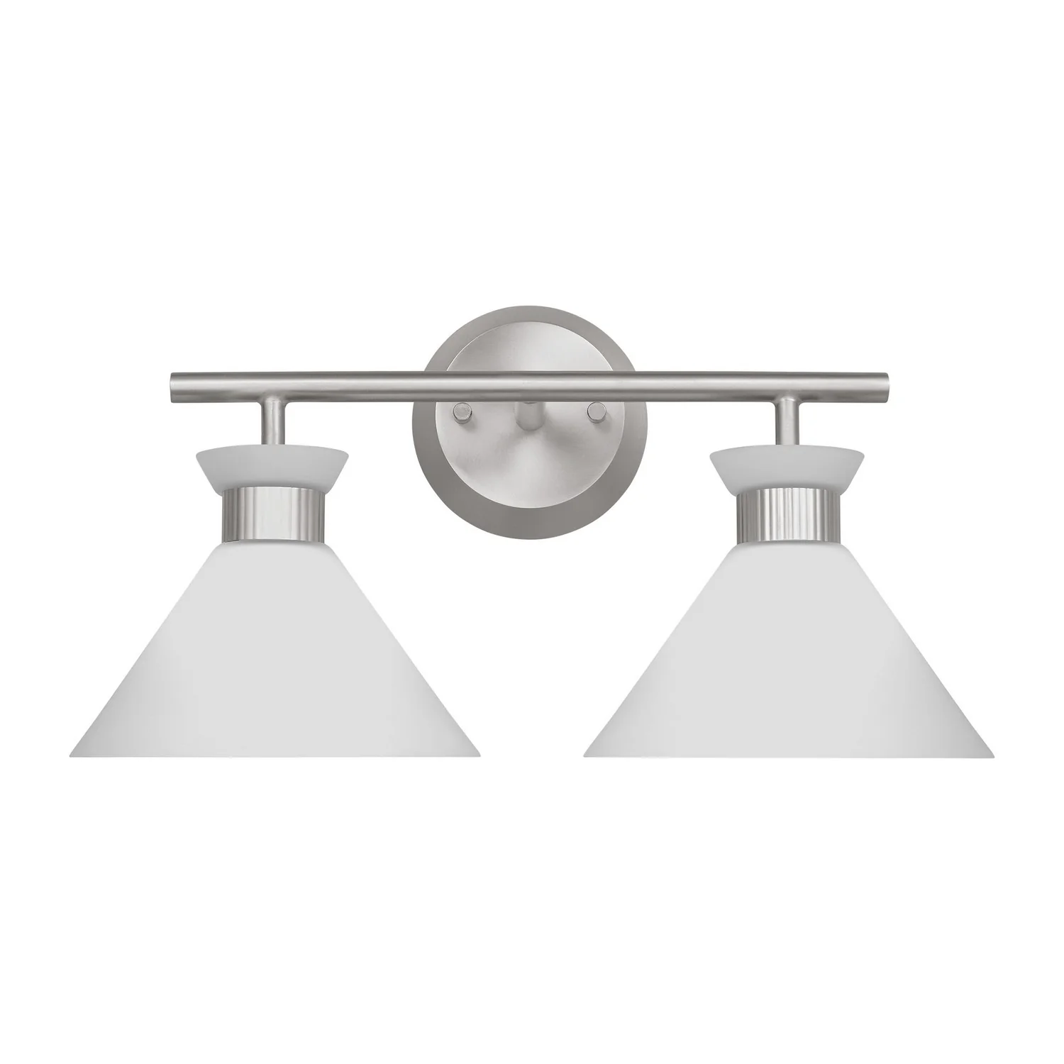 Belcarra 2-Light 17-1/4 in Bathroom Vanity Light, Brushed Steel - Image 5