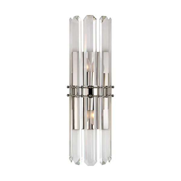 Signature Bonnington Tall Sconce, Polished Nickel