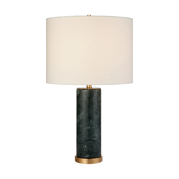 Cliff 1-Light Table Lamp, Green Marble
