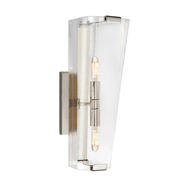 Signature Alpine Single Sconce, Polished Nickel