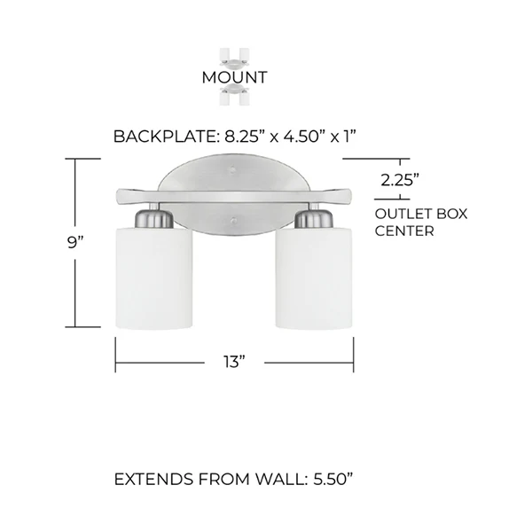 Adelaide 1-Light 5-3/8 in Wall Sconce, Matte Black - Image 2