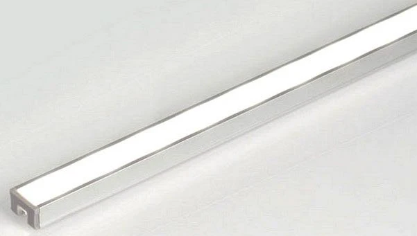5ft Aluminum Channel, 1/2in x 5ft, Chrome