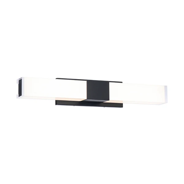 Studio 1-Light 26 in Bathroom Vanity Light, Black