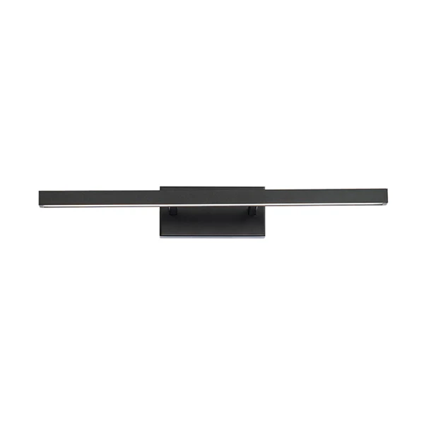 Parallax 1-Light 24 in Bathroom Vanity Light, Black