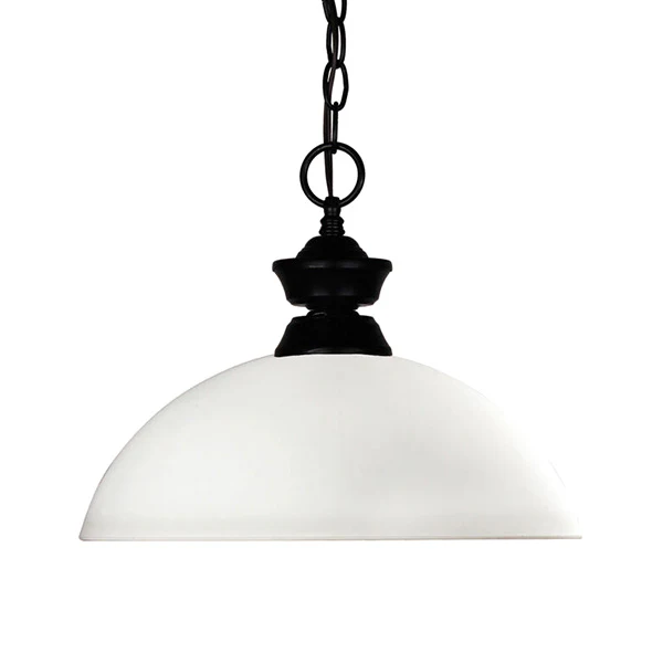 Shark/Windsor 1-Light Pendant, Matte Black