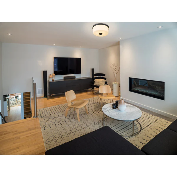 Arlington Shailene 3-Light Flush Mount, Matte Black - Image 3