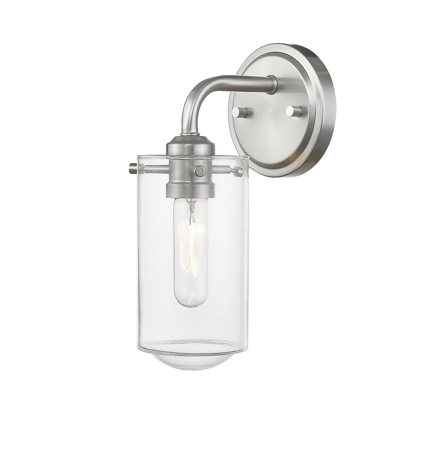 Delaney 12 in Tall Wall Sconce, Brushed Nickel - Image 6