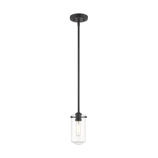 Delaney 1-Light Pendant, Matte Black