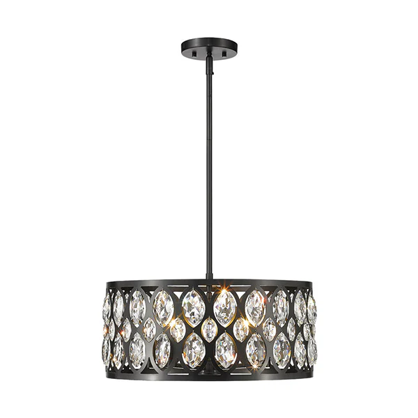 Dealey 5-Light Chandelier, Black
